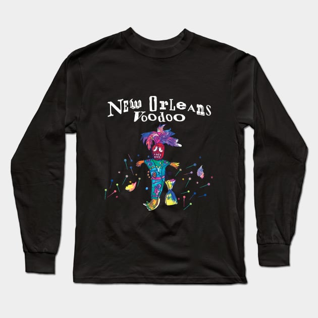 New Orleans Voodoo Long Sleeve T-Shirt by gentlemanjoan